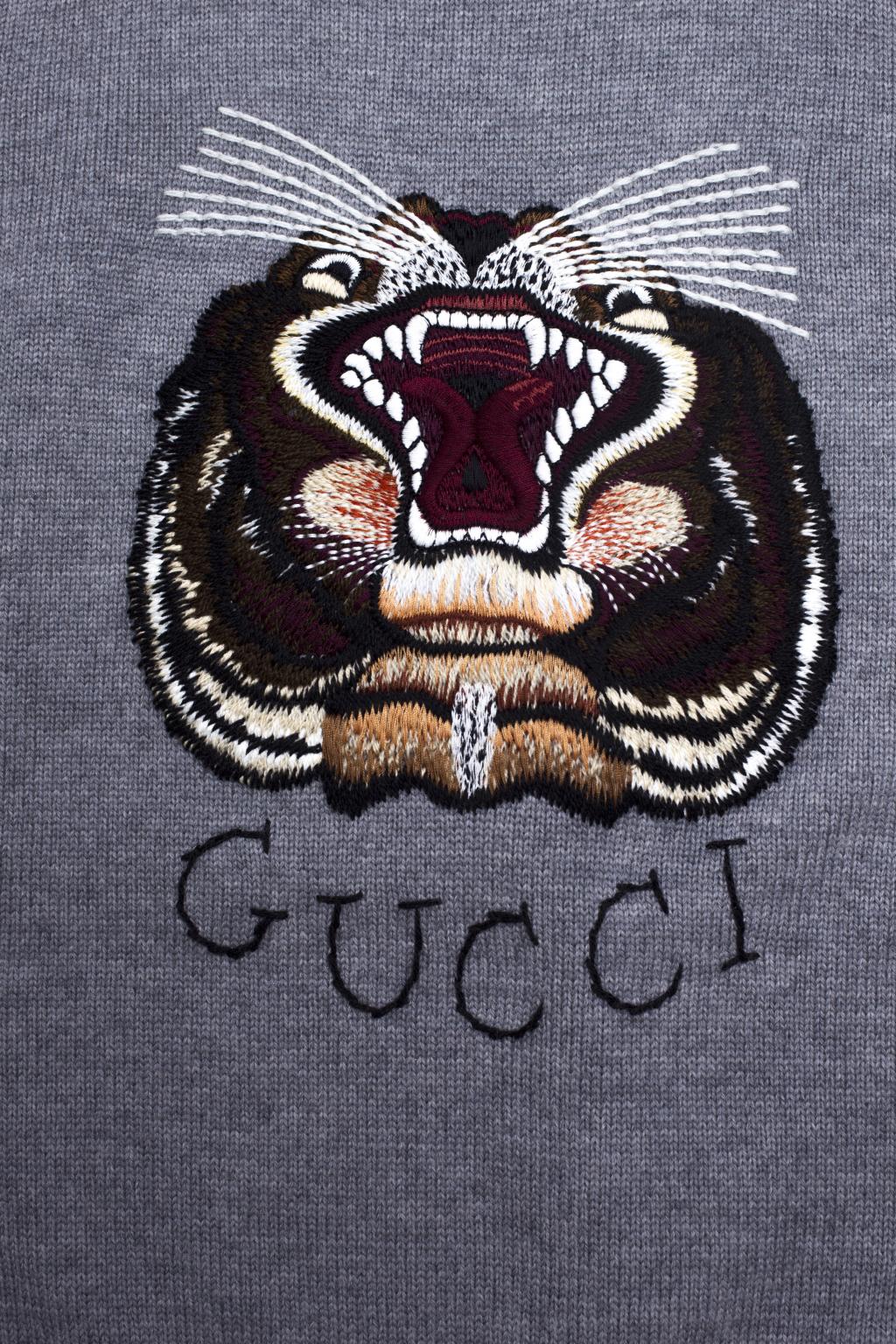 Gucci tiger 2024 head sweater